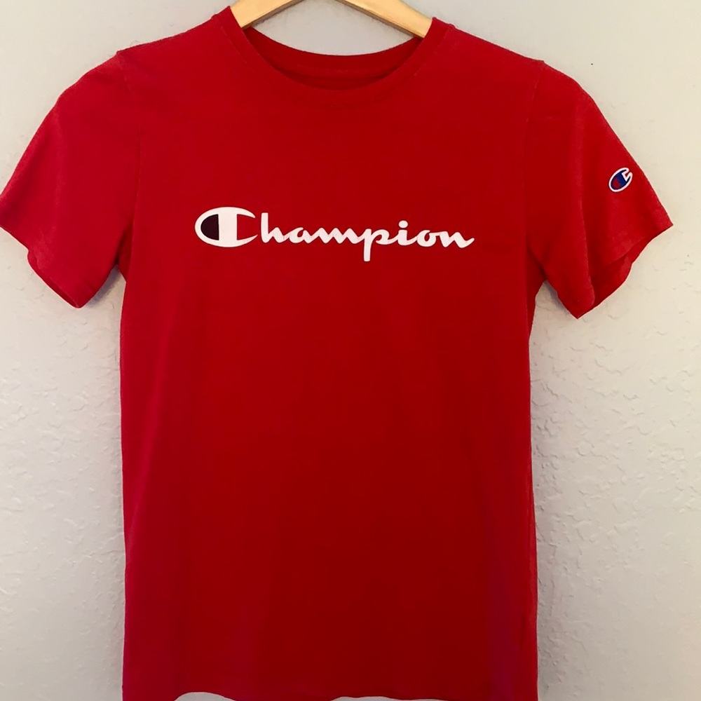 Red Champion Logo shirt